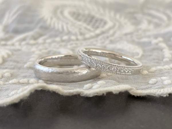 【結婚指輪】プラチナのLunaとGranoでオーダーメイド