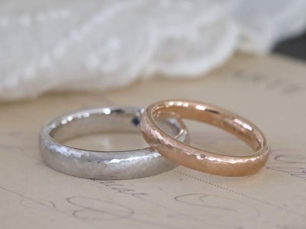 【結婚指輪】のオーダーメイド・Lunaのペアリング