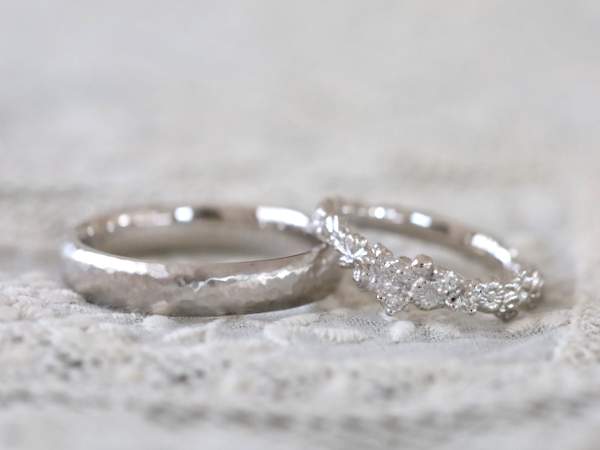 プラチナの結婚指輪ペア