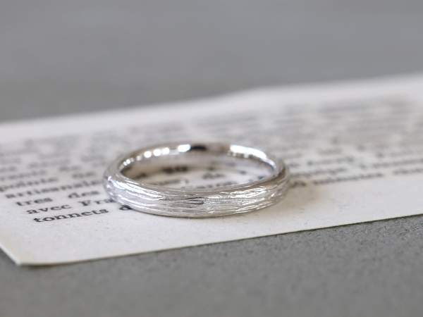 プラチナ甲丸リング