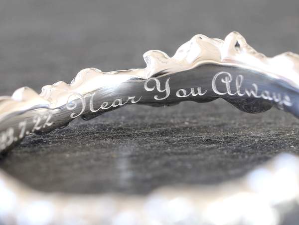 指輪内側の刻印