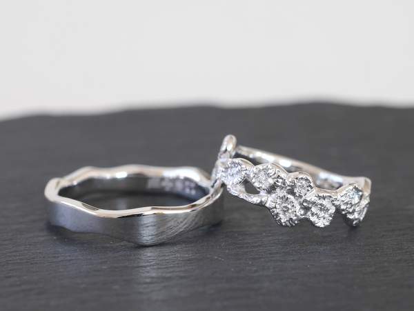 中町からお越し下さったお客様からの【結婚指輪】のオーダーメイド (m-123)...