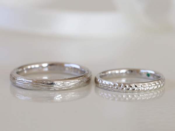 埼玉県上尾市よりお越し下さったお客様の【結婚指輪】のオーダーメイド(m-126)...