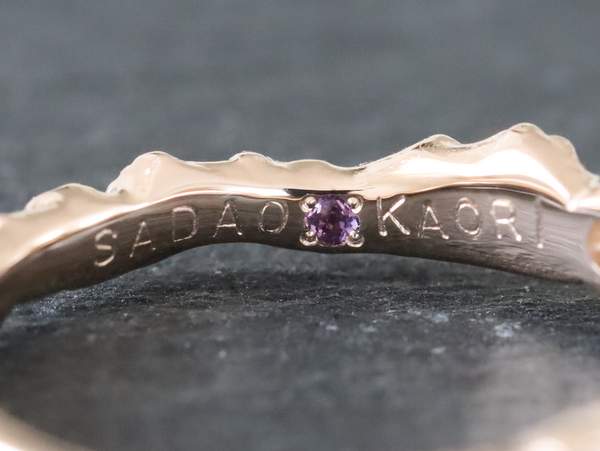 【手打ち刻印】【誕生石】アメシスト(160-e)...