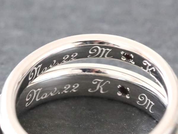 【レーザー刻印】Typo Upright BT【誕生石】ガーネット(163-m)...