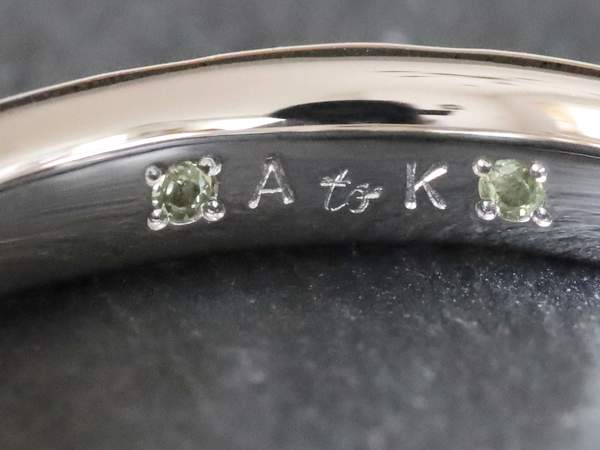 【手打ち刻印】【誕生石】ペリドット(167-m)...