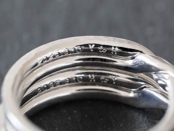 結婚指輪内側の刻印
