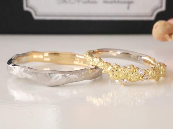 【結婚指輪】ご家族から譲り受けた指輪地金を使ったオーダーメイド事例