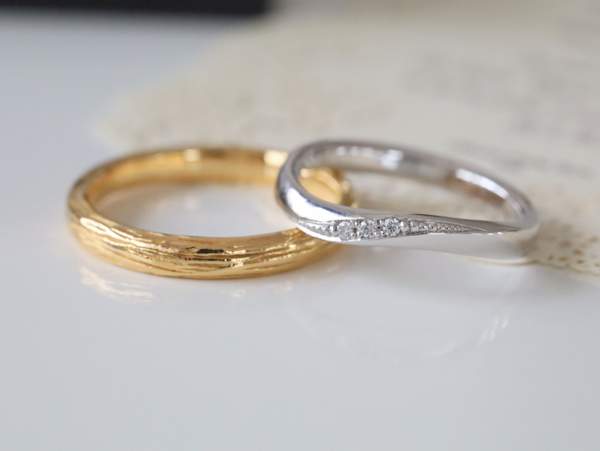 結婚指輪のオーダーメイド・「Obbligazioni」と「Legna」